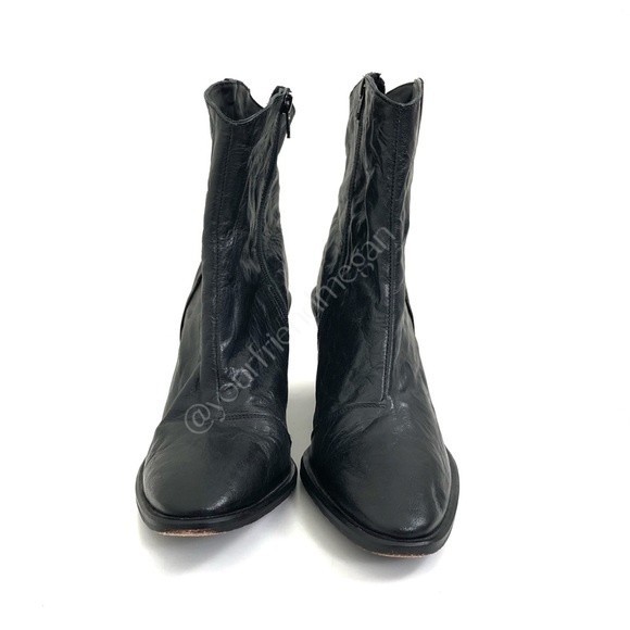 Free People Barclay Western Black Ankle Boots - Picture 8 of 13